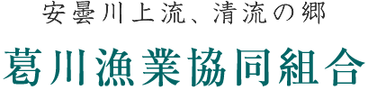 <center>葛川漁業協同組合｜滋賀県大津市｜釣り場｜アユ（友釣・引掛・投網）｜あまご・いわな（竿釣）</center>